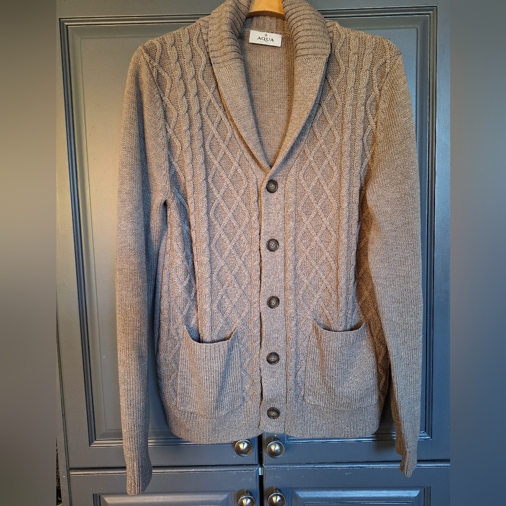 Aqua Toscano cable knit cardigan